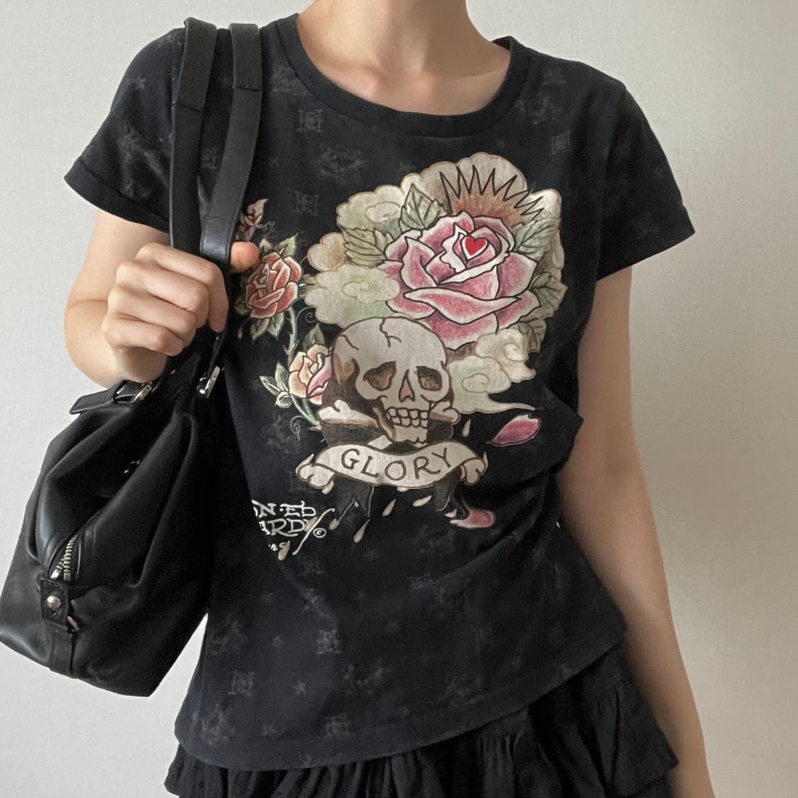  ED HARDY Flower Tatto T-shirt 상품이미지1