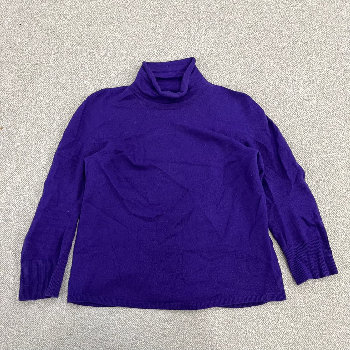 [95] 빈폴 여성 퍼플 울 홀가먼트 터틀넥 니트 스웨터 0105M1 상품이미지1