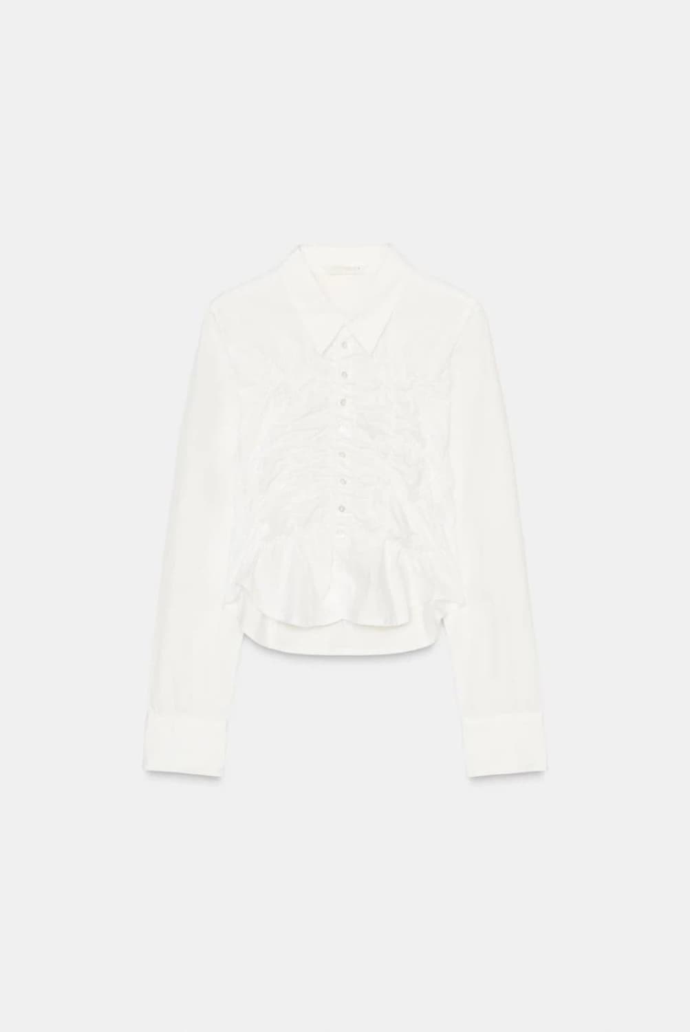 자라 엘라스틱 포플린 셔츠 L 상품이미지4