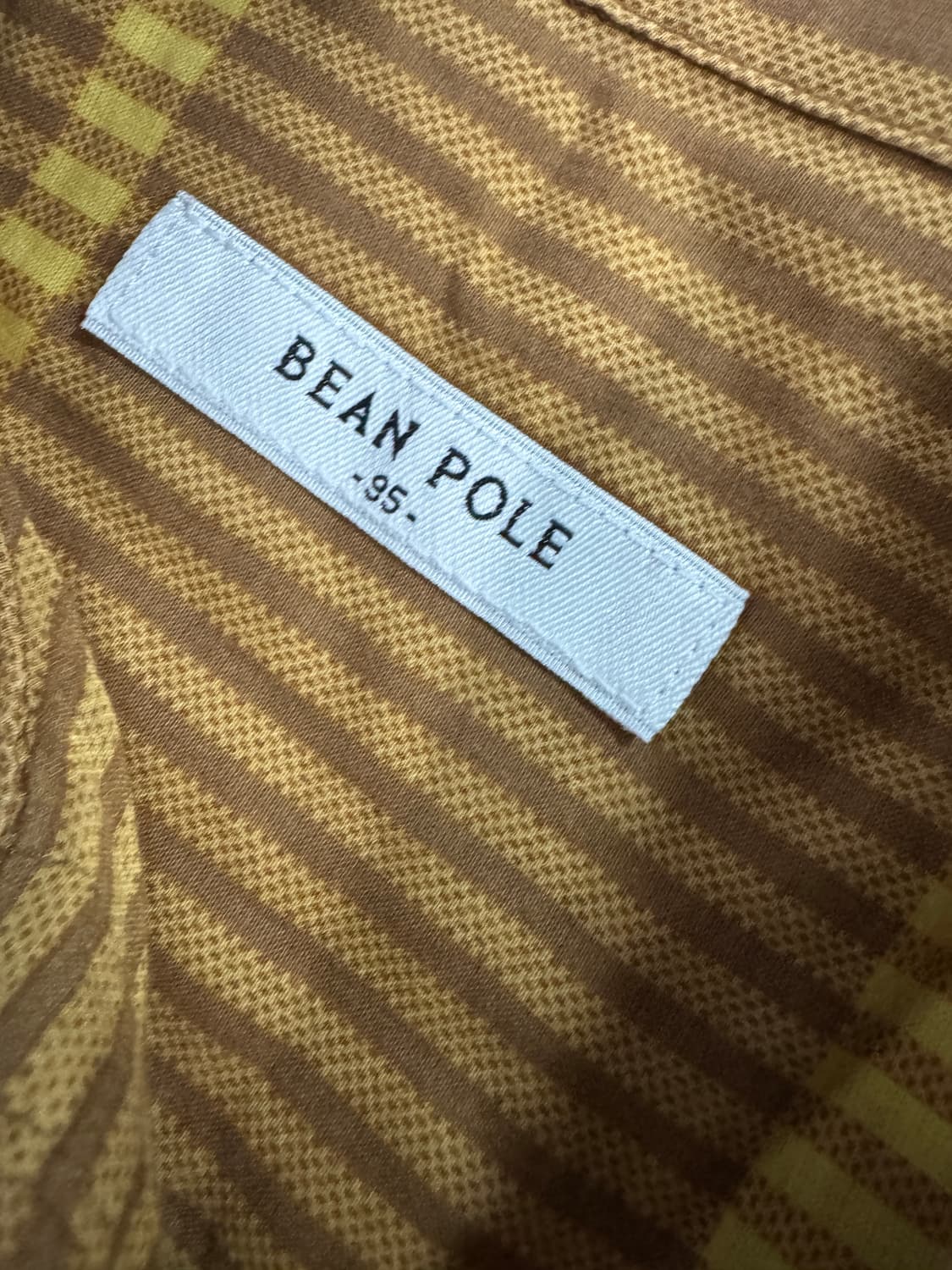 빈폴 브라운 체크 긴팔 셔츠 M 상품이미지3