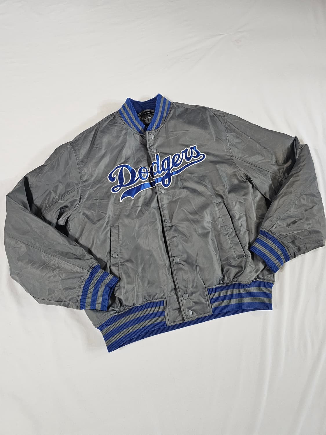 [100,L] 뉴에라 LA 다저스 야구 점퍼 바시티 스타디움 패딩 자켓 상품이미지1