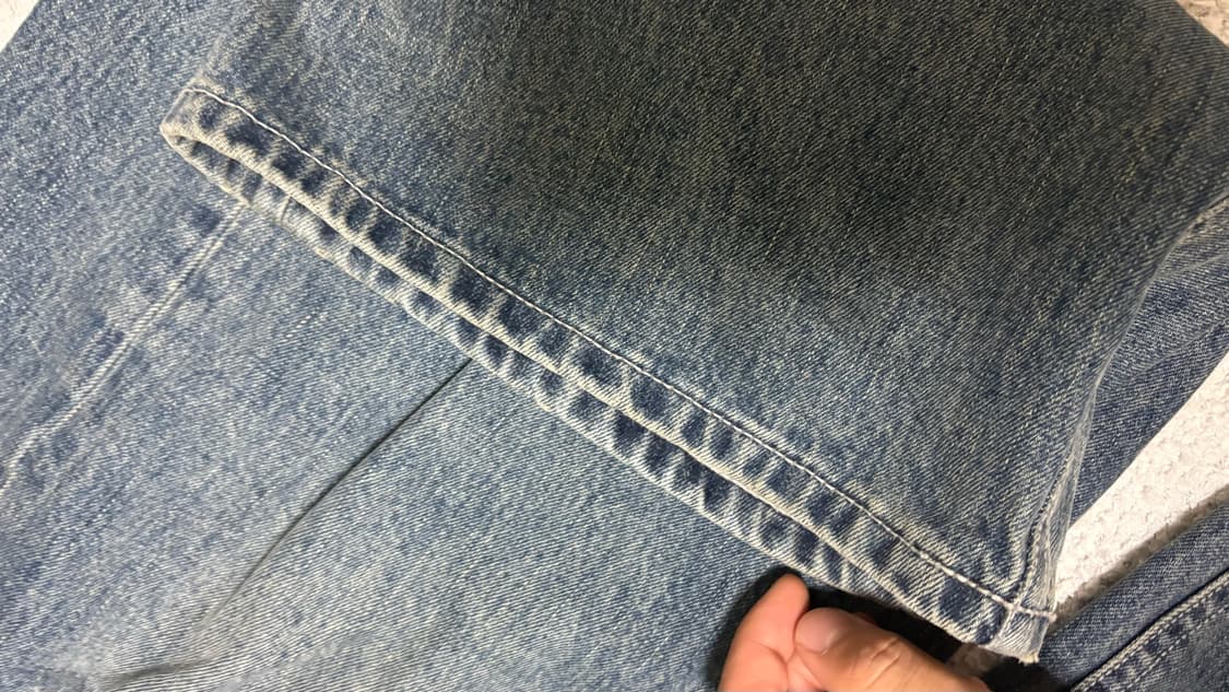 해칭룸 와이드커브진 빈티지 블루 L 상품이미지6