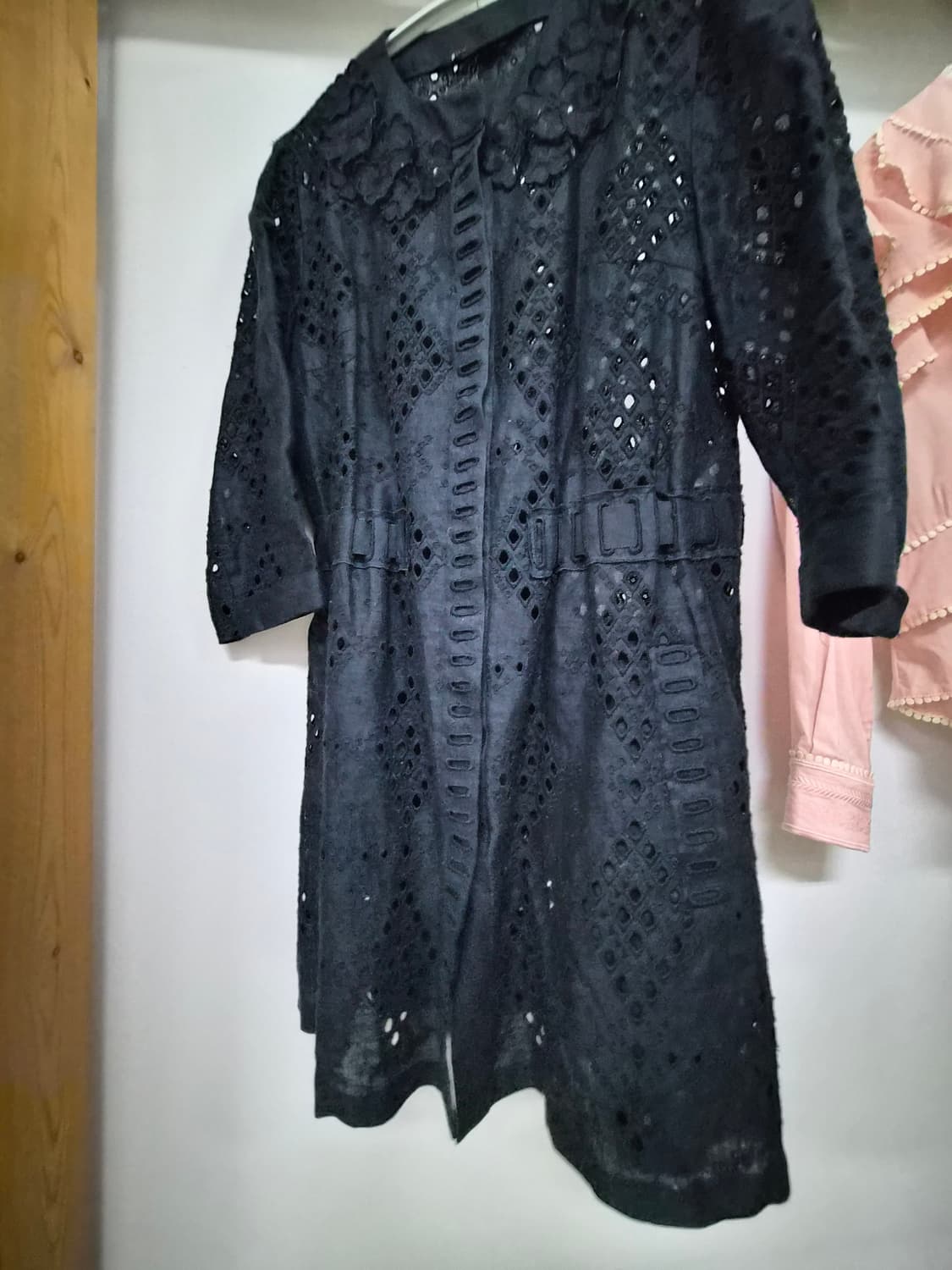 기비 펀칭자수 린넨 자켓 상품이미지6