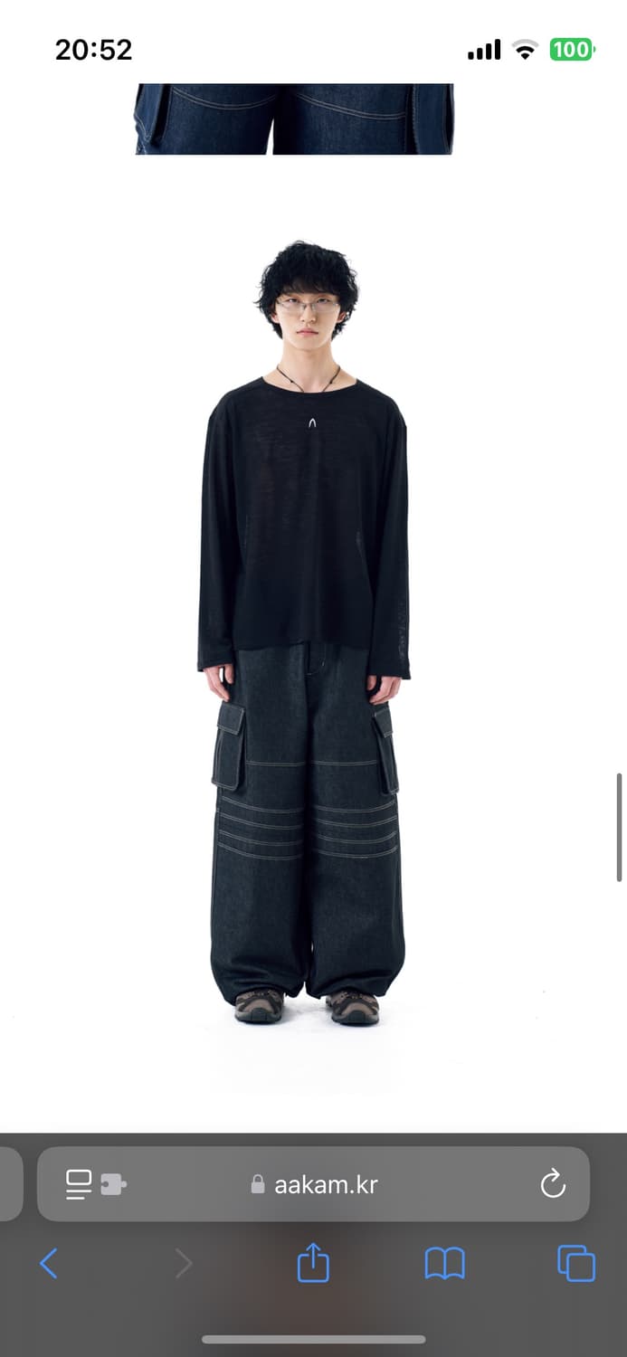 aakam 아캄 보트넥 긴팔 티셔츠 상품이미지2