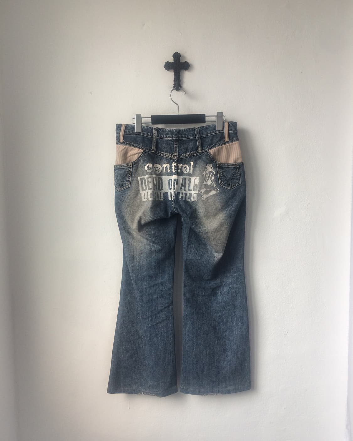 Algonquins back printing denim pants 상품이미지2