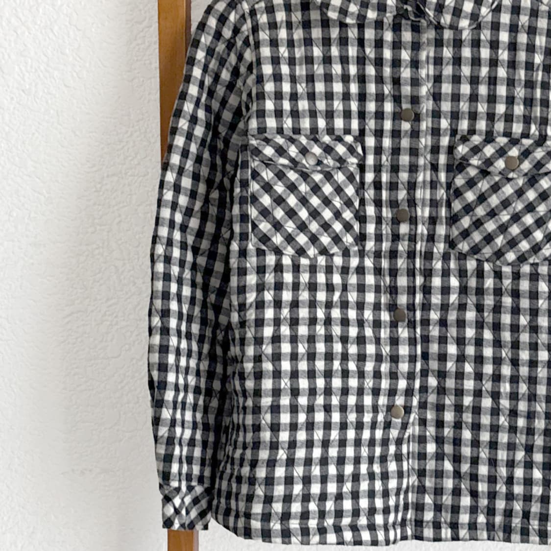 체크 모리 패딩 자켓 상품이미지3