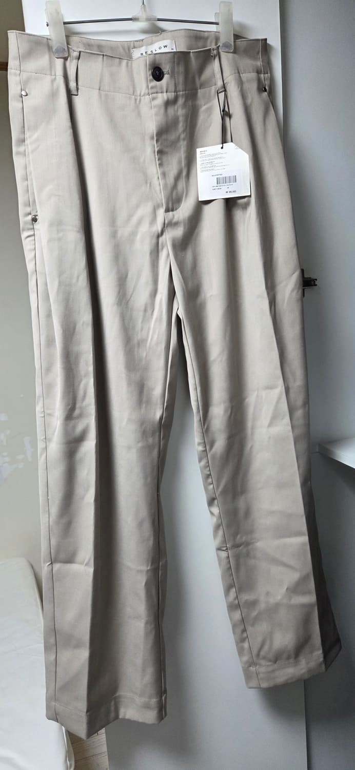 비슬로우 베이지 투턱 슬랙스 30 새상품 상품이미지2