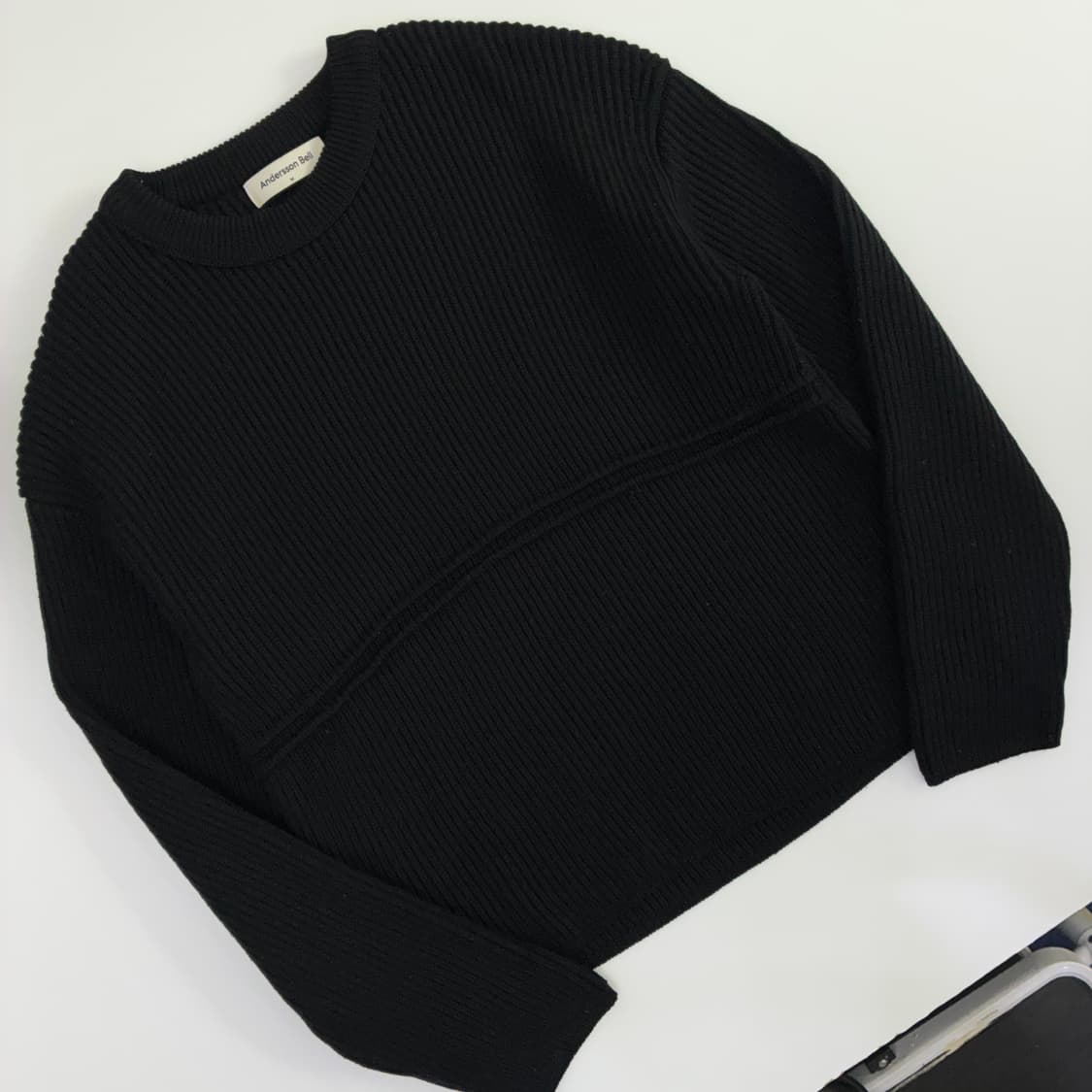 Andersson Bell  앤더슨벨 캐시미어 울 블랙 니트 상품이미지4