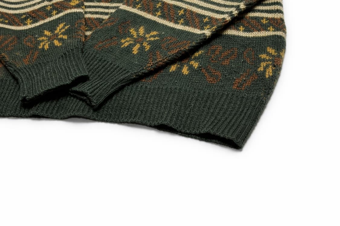 JPN 90s~00s 일본 빈티지 노르딕 패턴 아메카지 니트 스웨터 L 상품이미지4