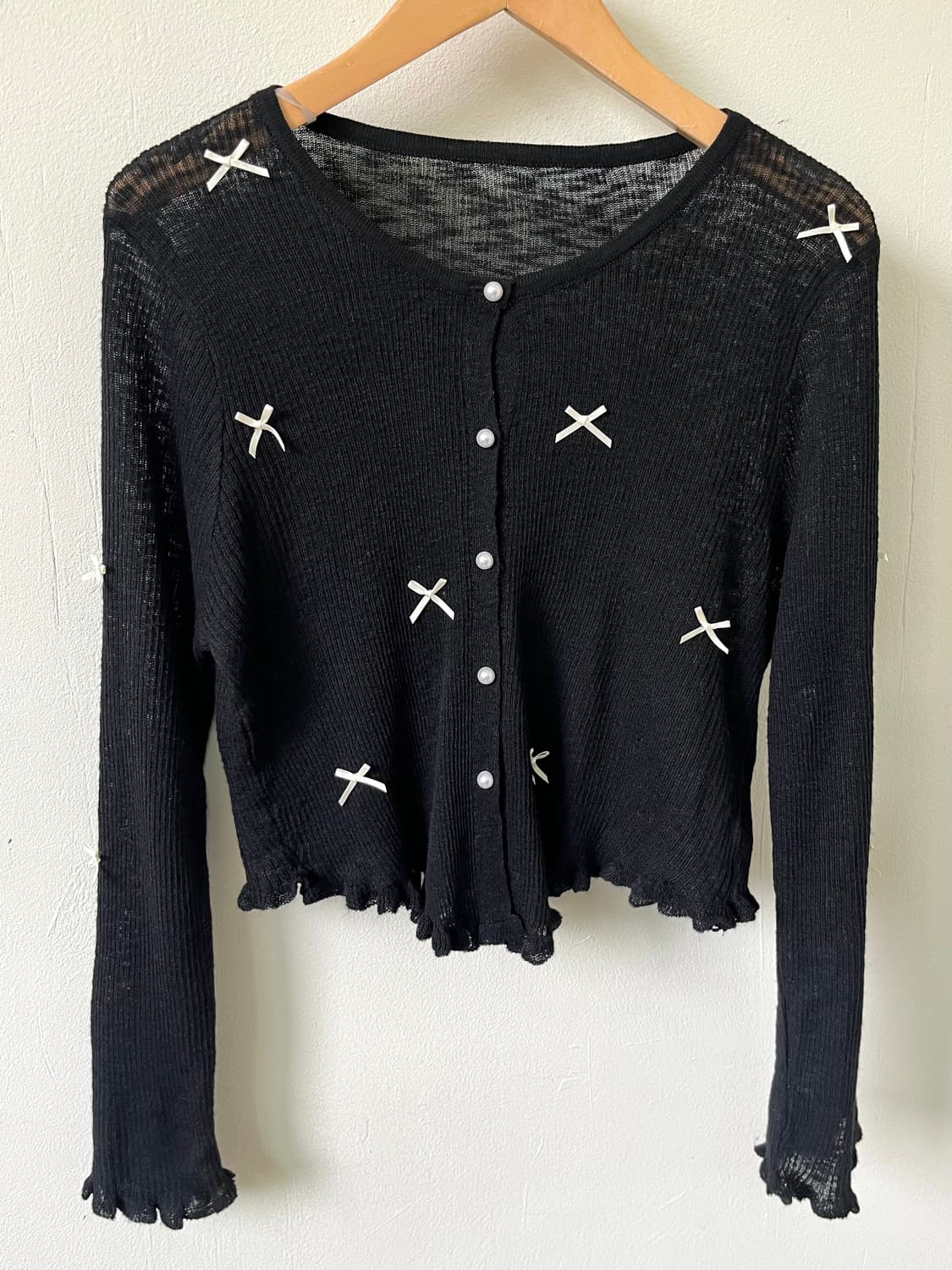 Japan vtg 아트 로브 가디건 상품이미지2