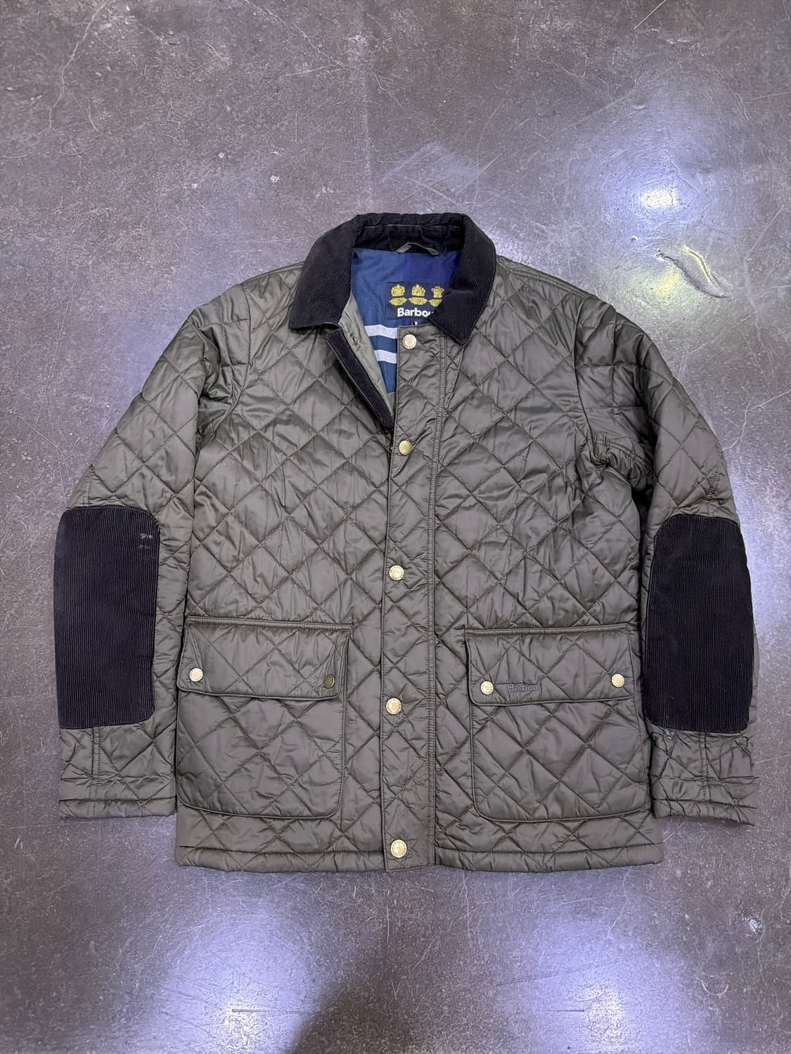 바버 디글 퀼팅 자켓 올리브 그린 M 상품이미지1