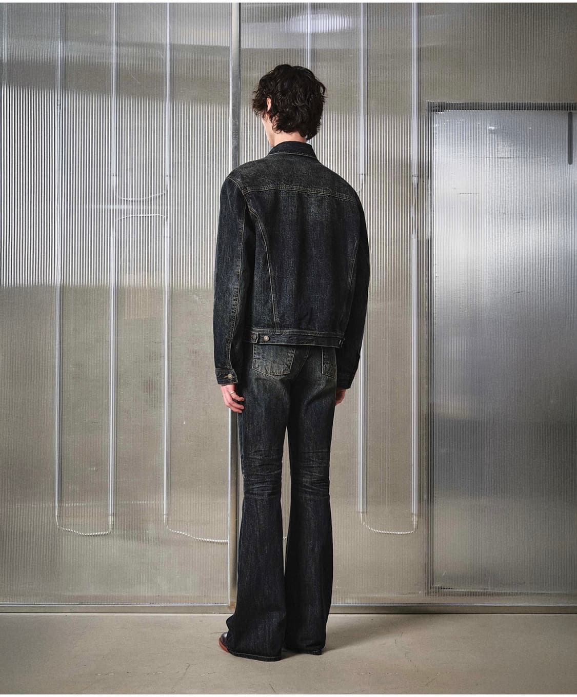 (46) 엘무드 잔느 플레어 데님 블루블랙 판매 상품이미지6