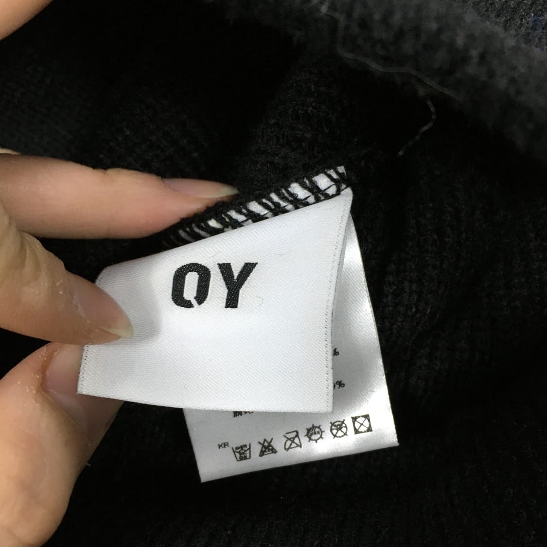 투티/0372 OY 메탈 로고 비니 블랙 빈티지 세컨핸즈 상품이미지4