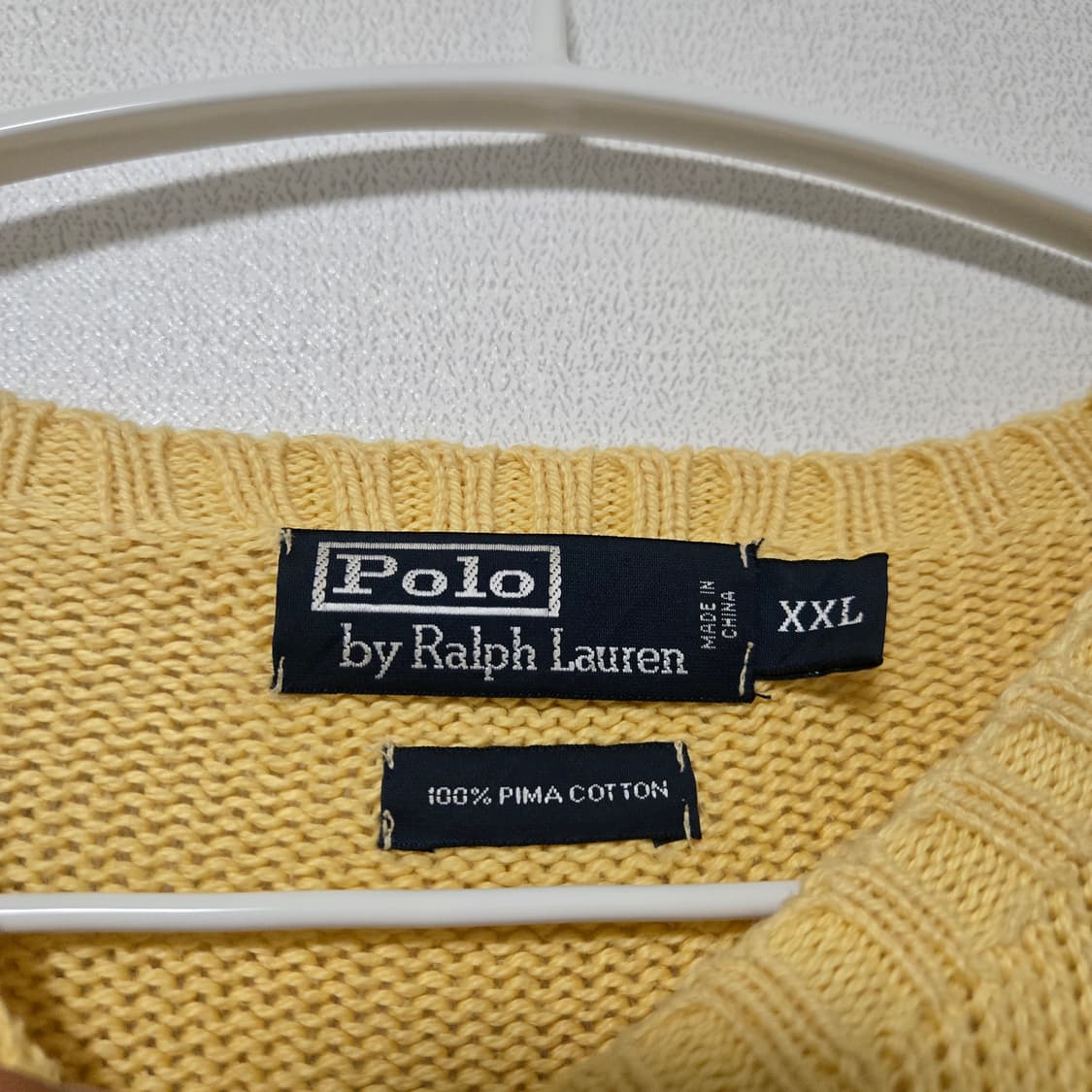 폴로랄프로렌 옐로우 오버핏 니트 / 남성 니트/ 남자 니트 상품이미지2