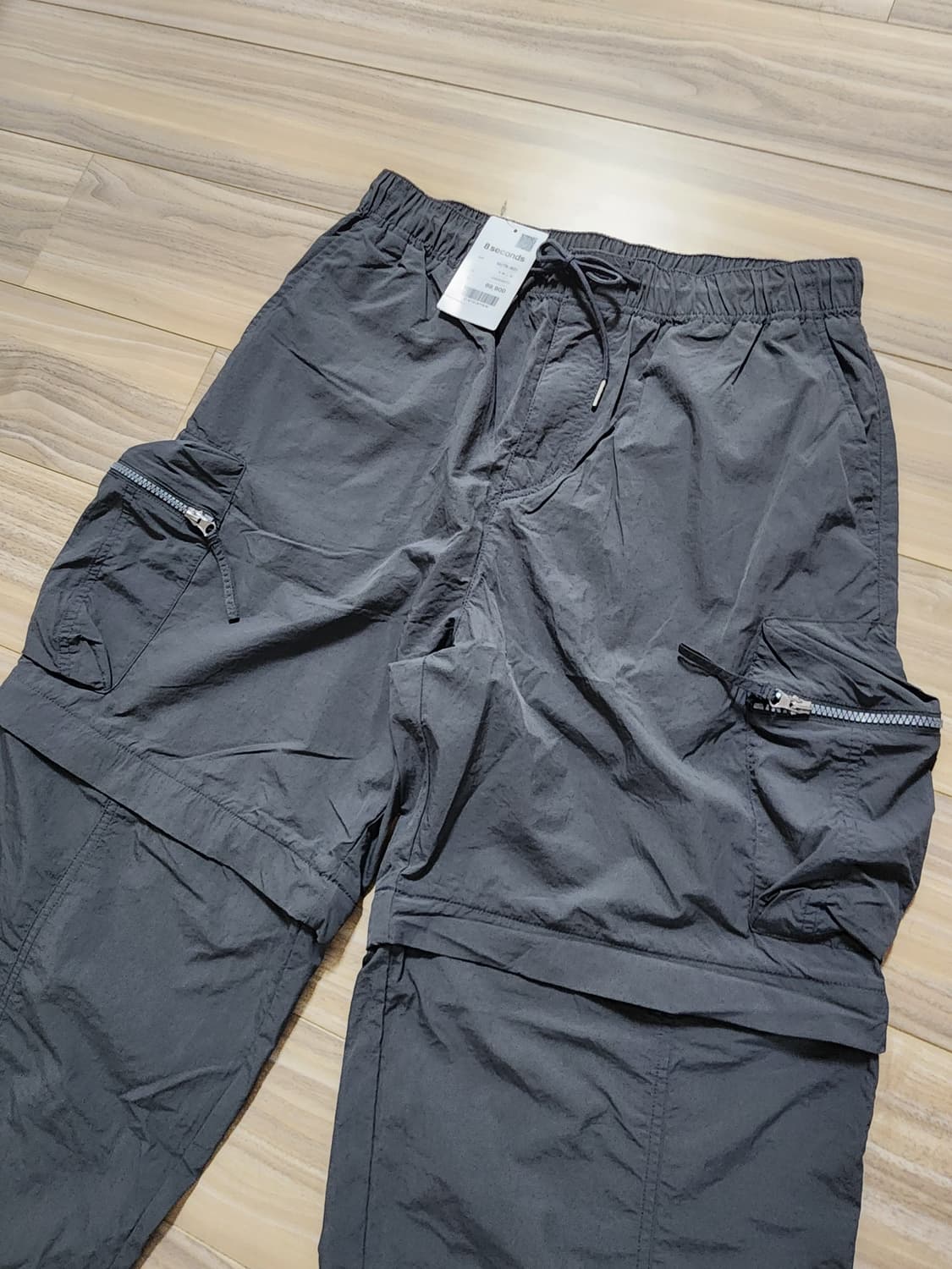 에잇세컨즈카고밴딩팬츠m사이즈나일론바지 상품이미지4