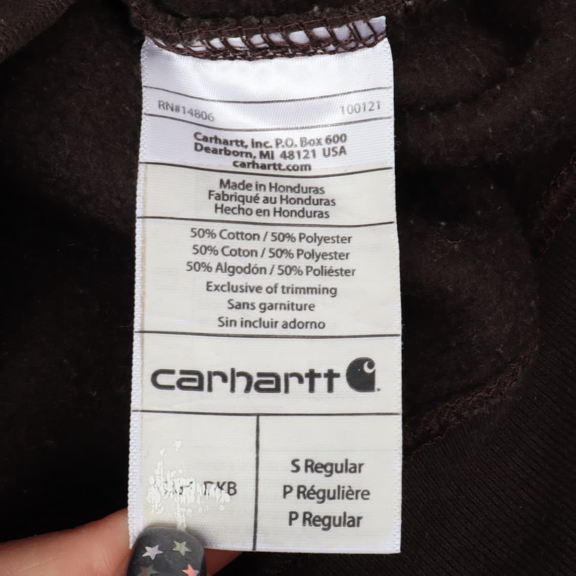 칼하트 k288 dkb 다크브라운 후드티 상품이미지10