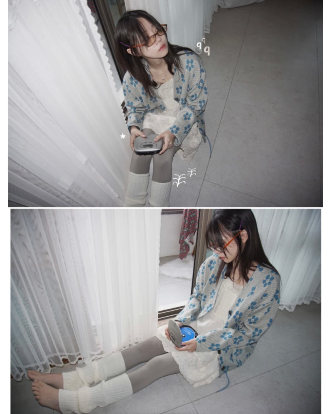 김아홉 sky YUME cardigan_그레이 상품이미지2