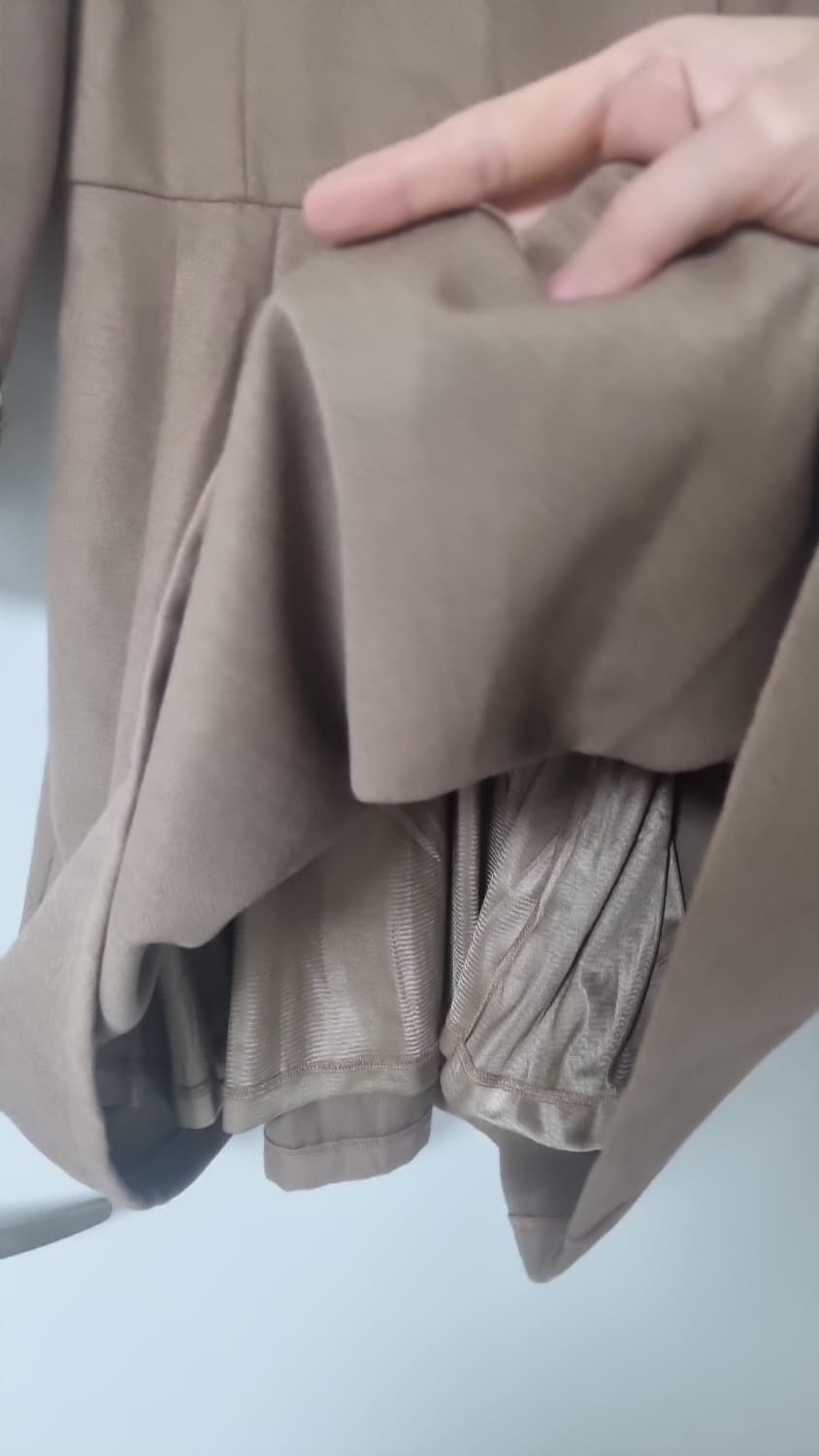 시크라인 베이지 원피스 S 하객룩 (드라이크리닝 완료) 상품이미지7