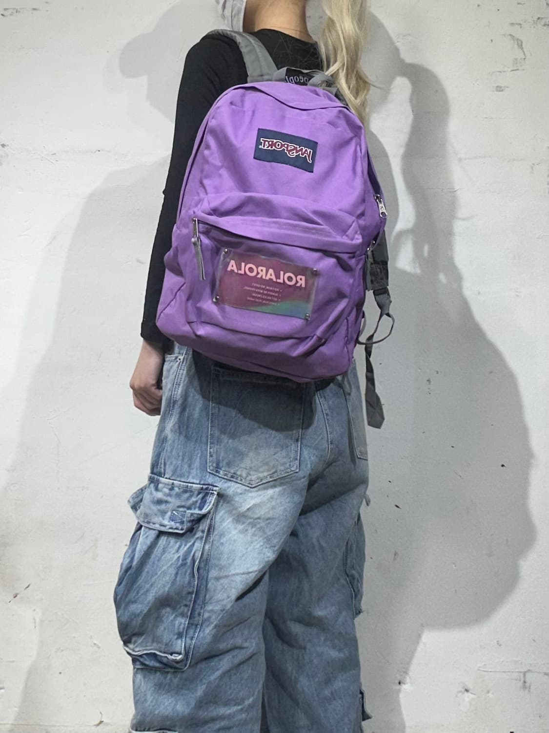 잔스포츠 x 로라로라 콜라보 하이틴 연보라 백팩 책가방 상품이미지1