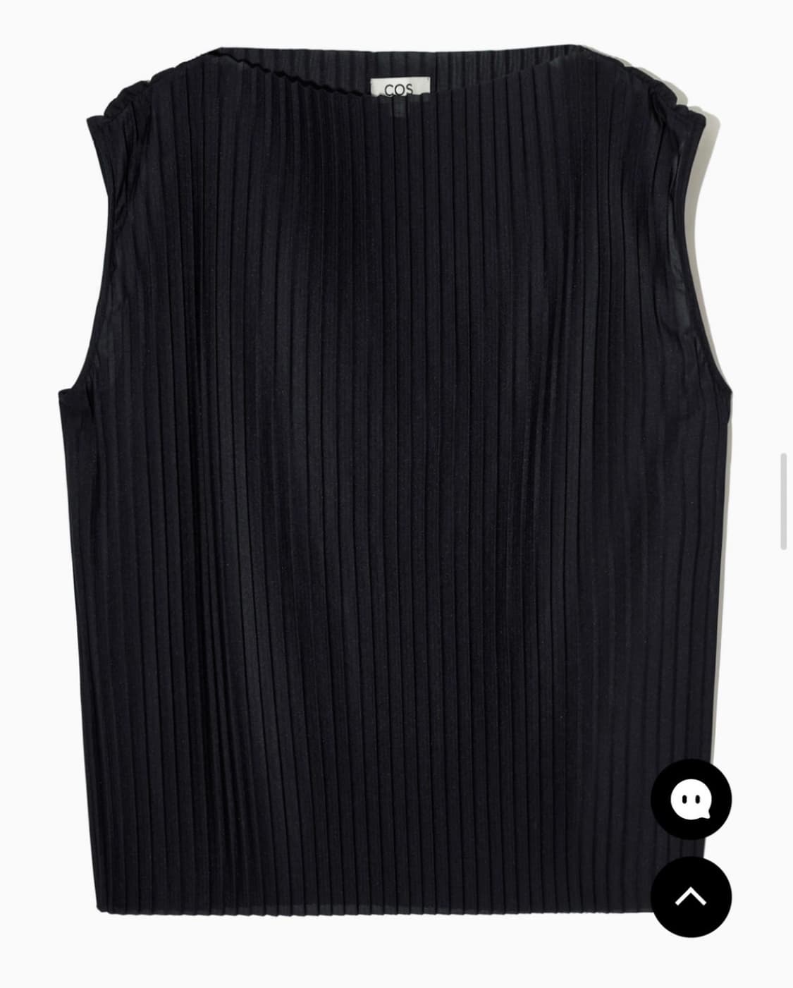 [새상품] 코스 플리츠 슬리브리스 탑 S 상품이미지2