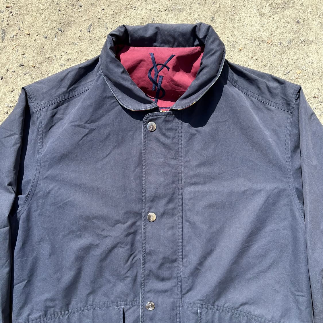 (M) 90s 입생로랑 멀티라이닝 네이비 캐주얼 자켓 상품이미지2