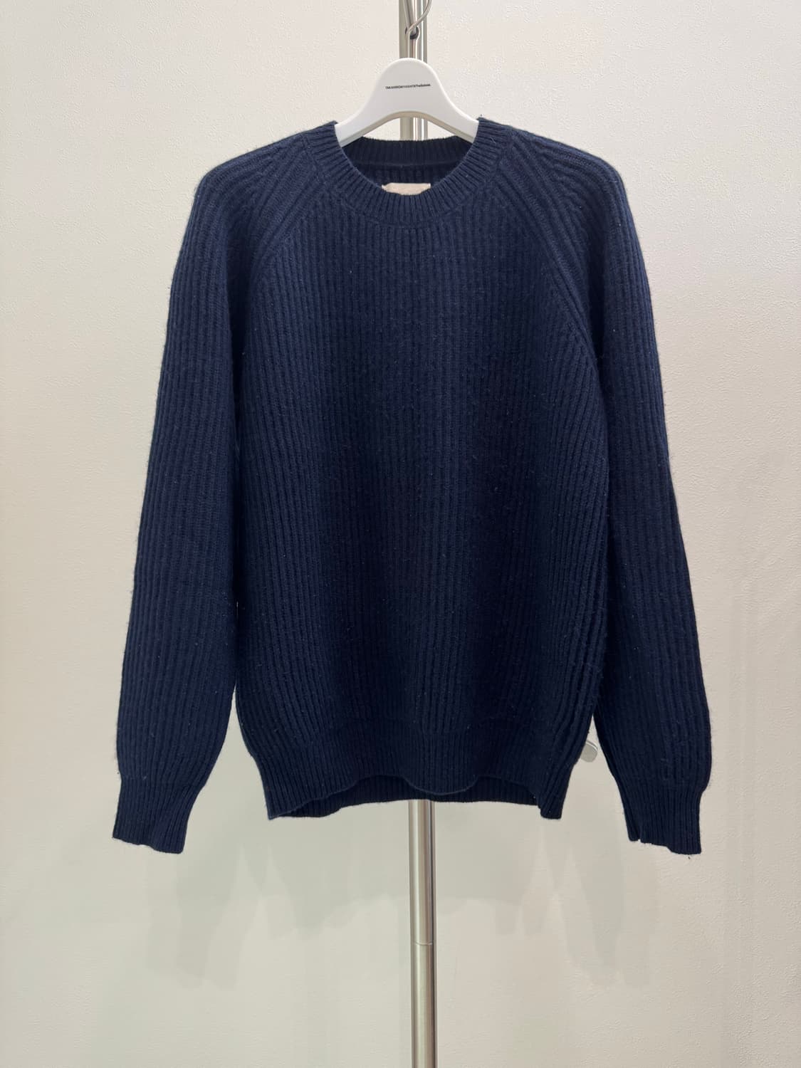 솔로이스트 14aw 캐시미어 네이비 스웨터 상품이미지5