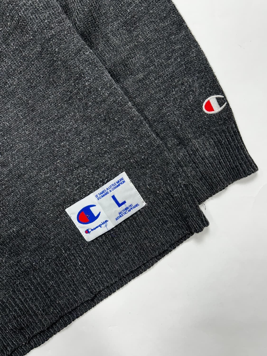 챔피온 빅로고 차콜 니트 L 상품이미지9