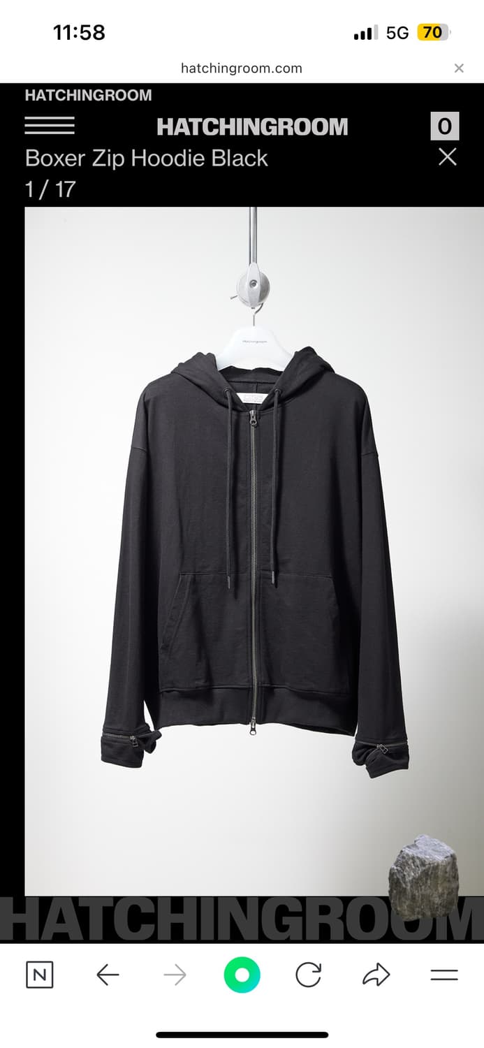 해칭룸 복서 후드집업 4사이즈 상품이미지1