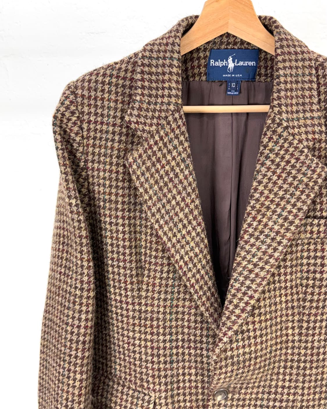 랄프로렌 하운드투스 브라운 트위드 2b 멀티 블레이저 자켓 상품이미지2