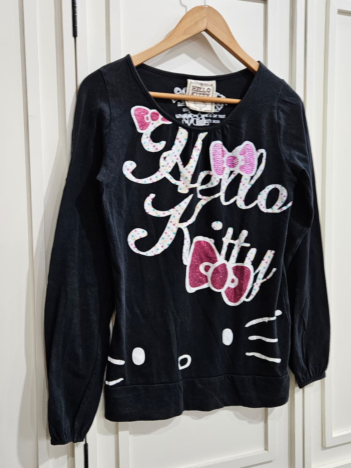 헬로키티 블랙 긴팔 티셔츠 상품이미지2