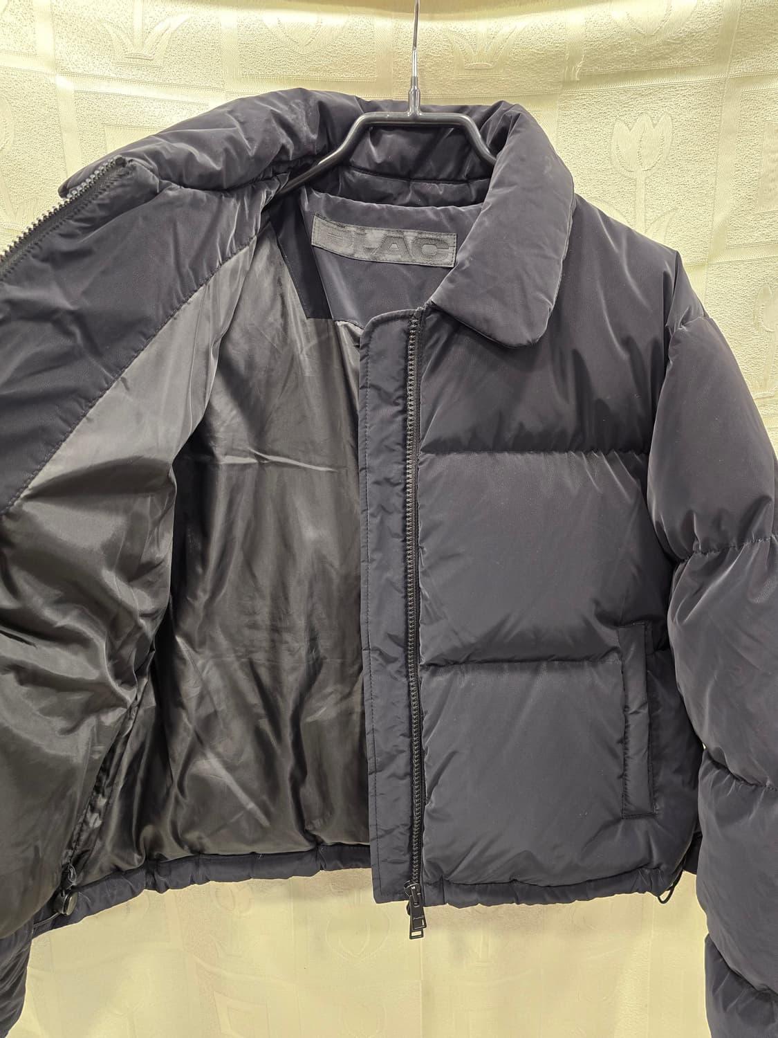 플랙 PLAC 블랙 크롭 다운패딩 점퍼 M 상품이미지6