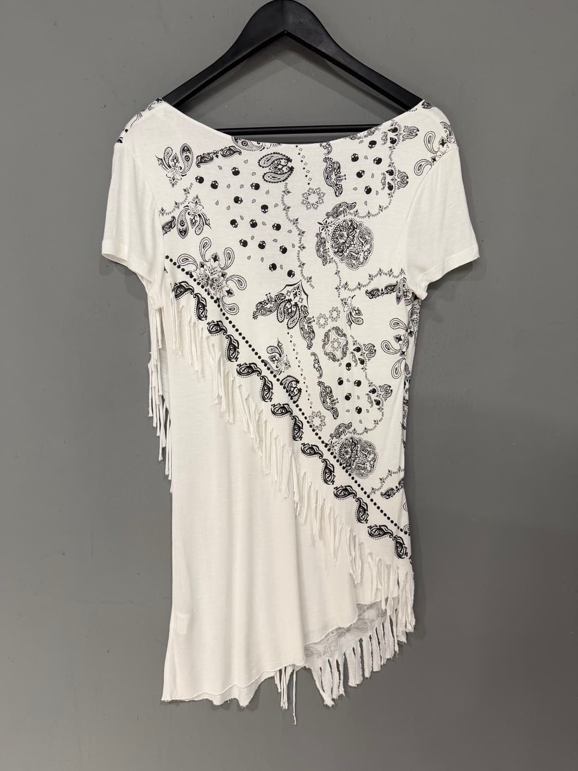 Bandana cascade drape printing top 상품이미지10