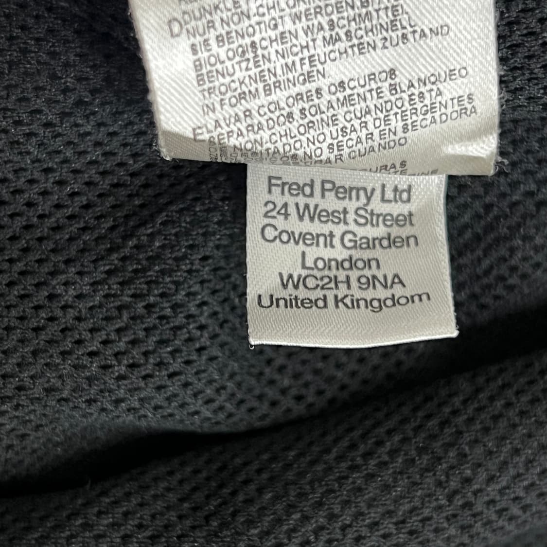 프레드페리 블랙 바람막이 블루종 자켓 XS 상품이미지7