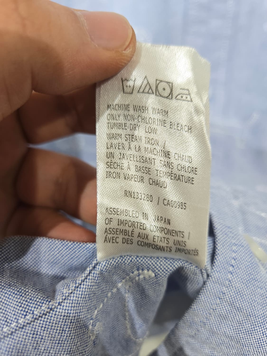 톰브라운 강아지 프린트 셔츠 블루 상품이미지9