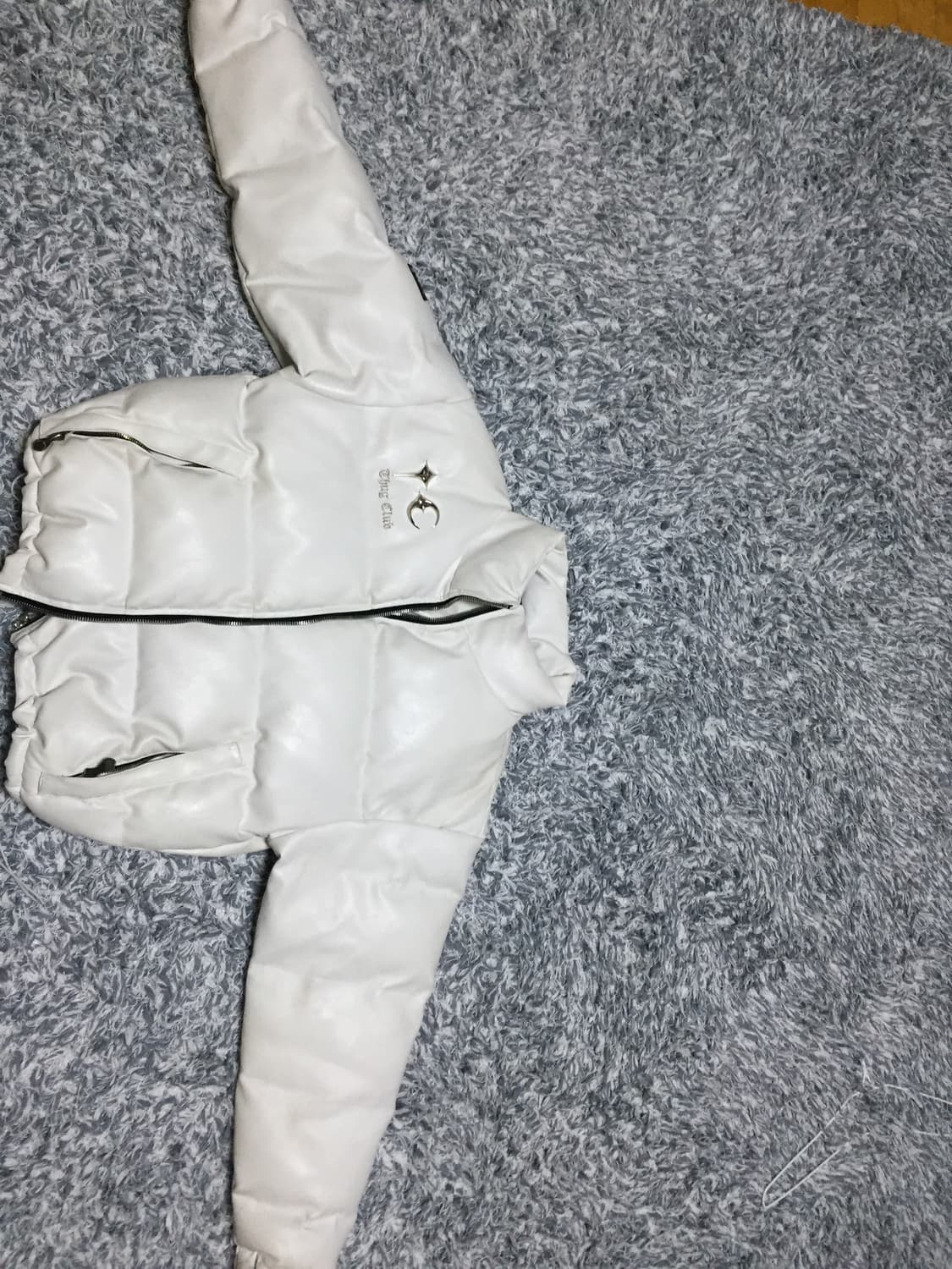 떠그클럽 패딩 화이트1사이즈 상품이미지4