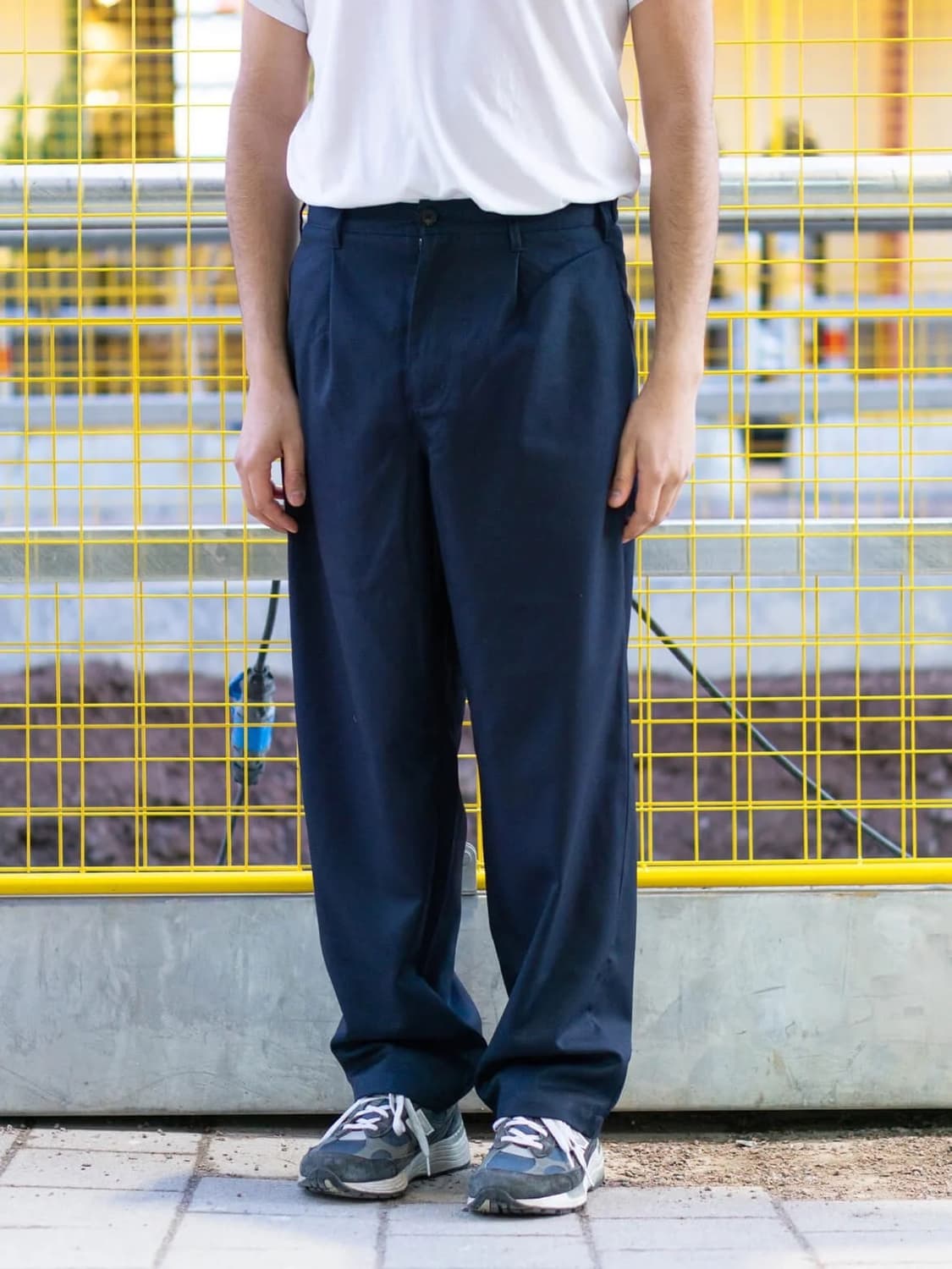 [S]스투시 팬츠 volume pleated trouser navy 상품이미지1