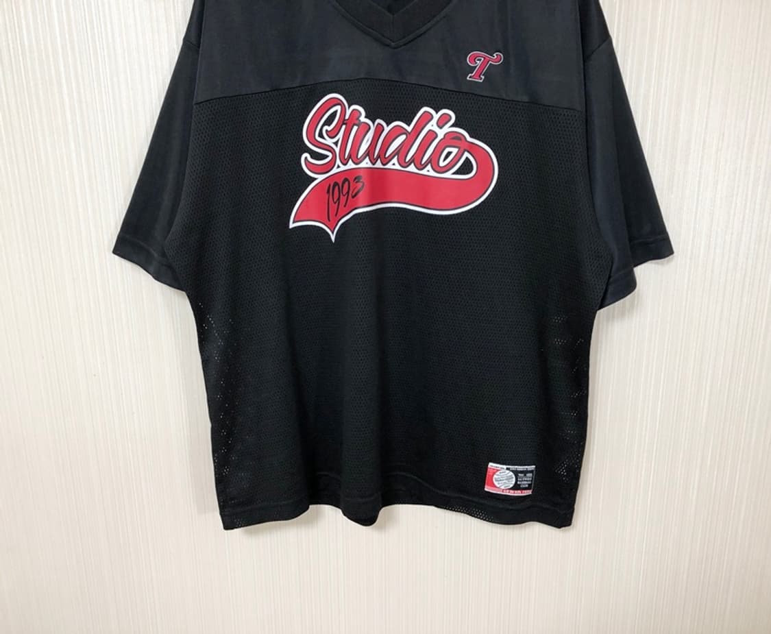 KBO LG트윈스X1993스튜디오 메쉬 져지 티셔츠 블랙 L 상품이미지3
