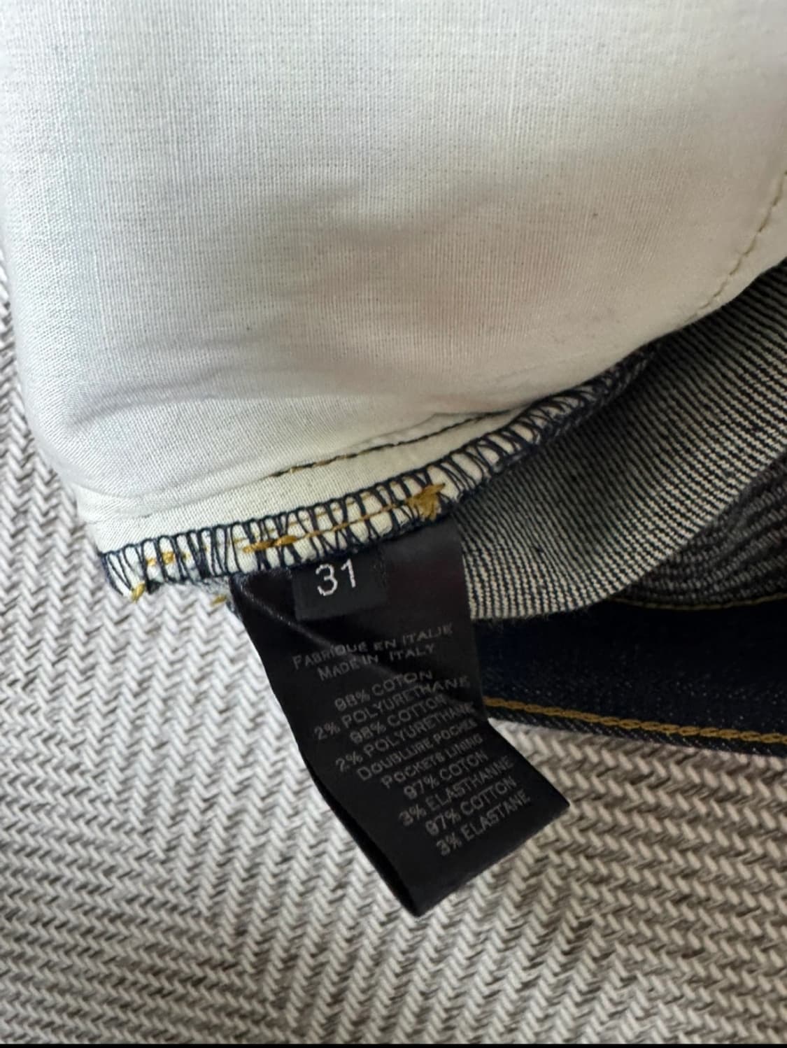 명품의류) 발망 31 바이크 생지 데님 청바지 (상태S/정품/구매가 10 상품이미지4