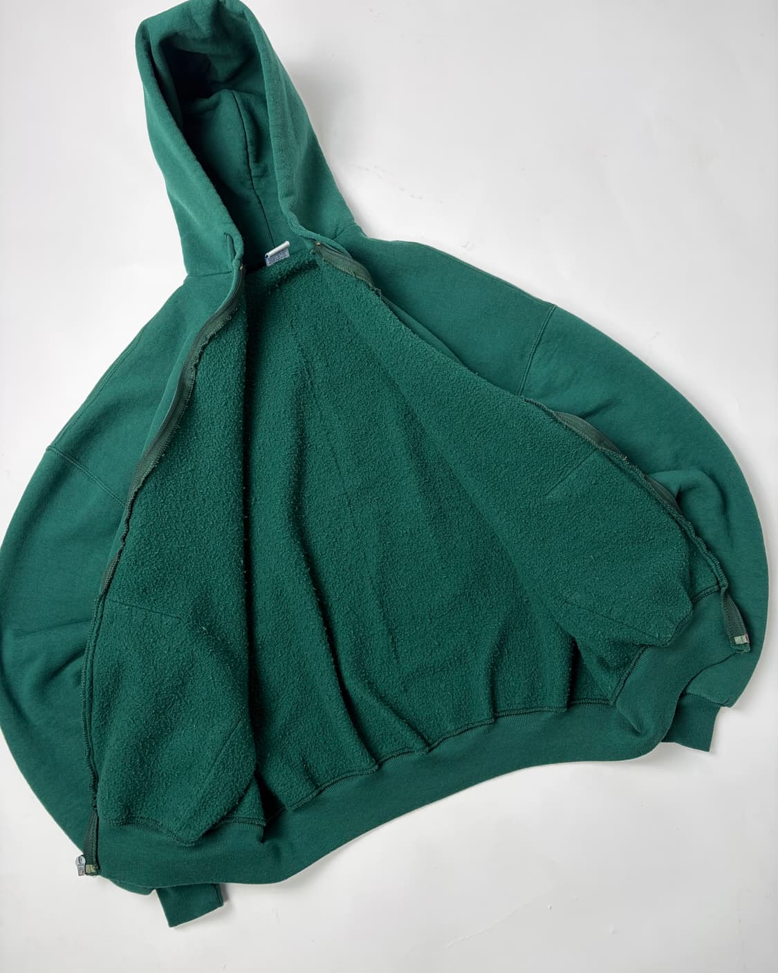 90s Russell Zip Up Hoodie (green) 상품이미지7