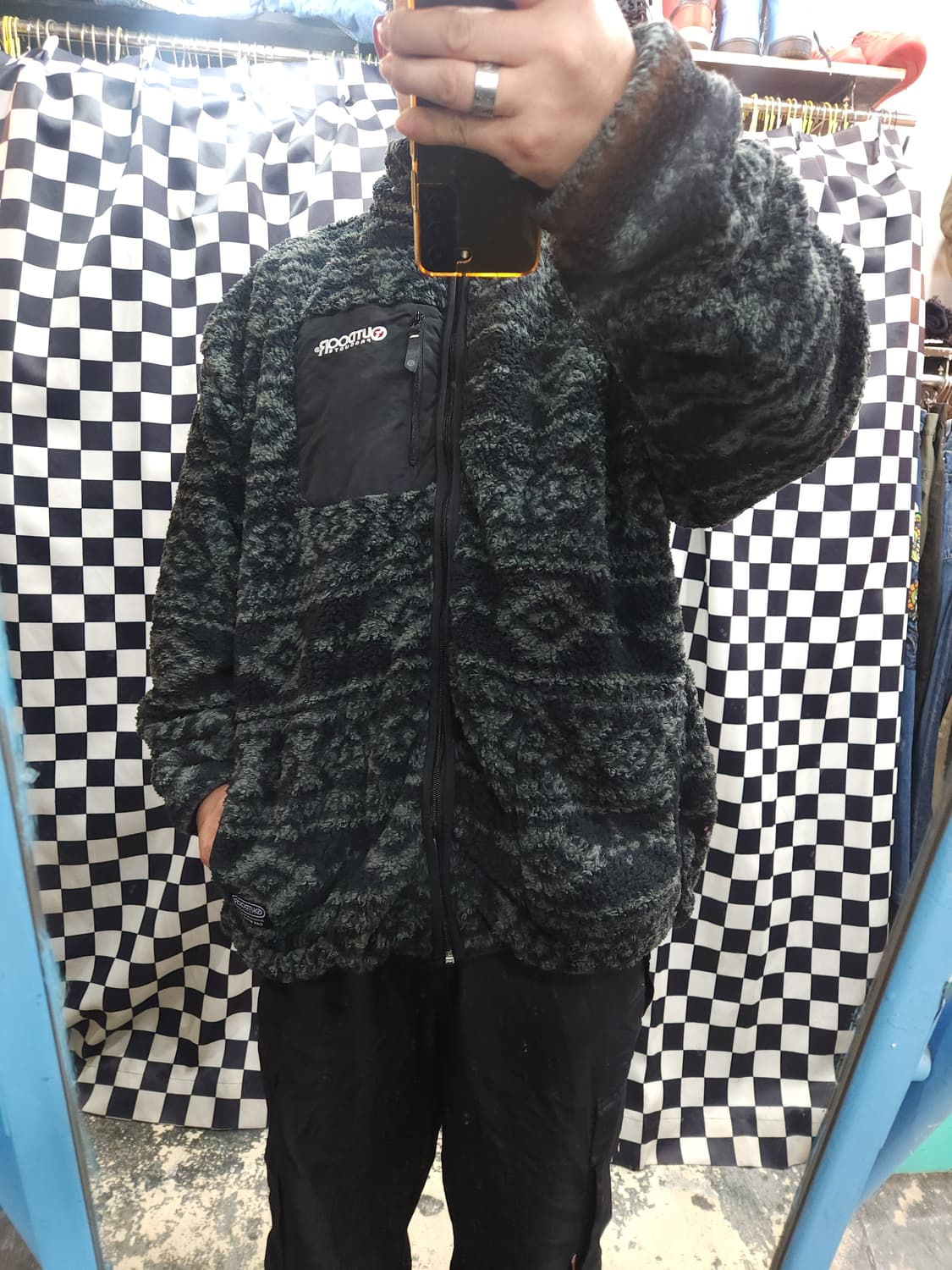 아웃도어프로덕트 윈터패턴 후리스 자켓 빅사이즈
​
 상품이미지7