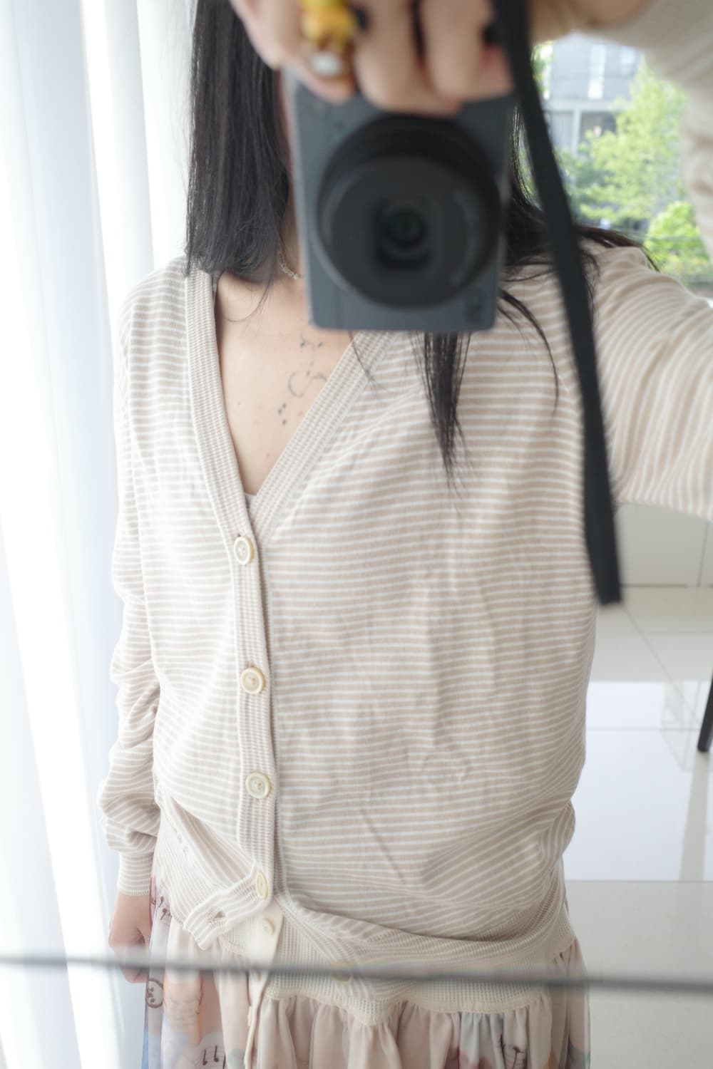 2013ss Cotton stripe cardigan 상품이미지3