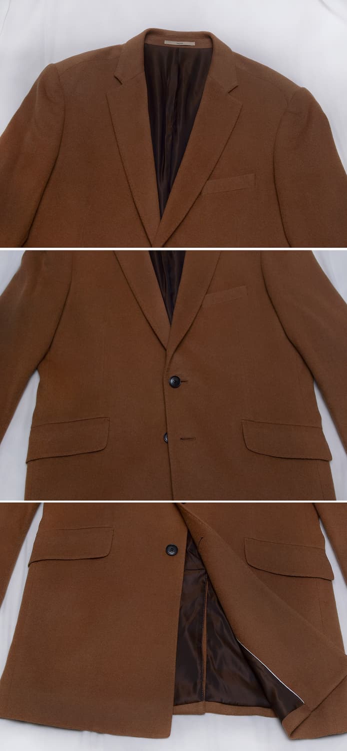 트루젠 캐시미어 핸드메이드 클래식 싱글 코트 자켓 (105) 상품이미지3