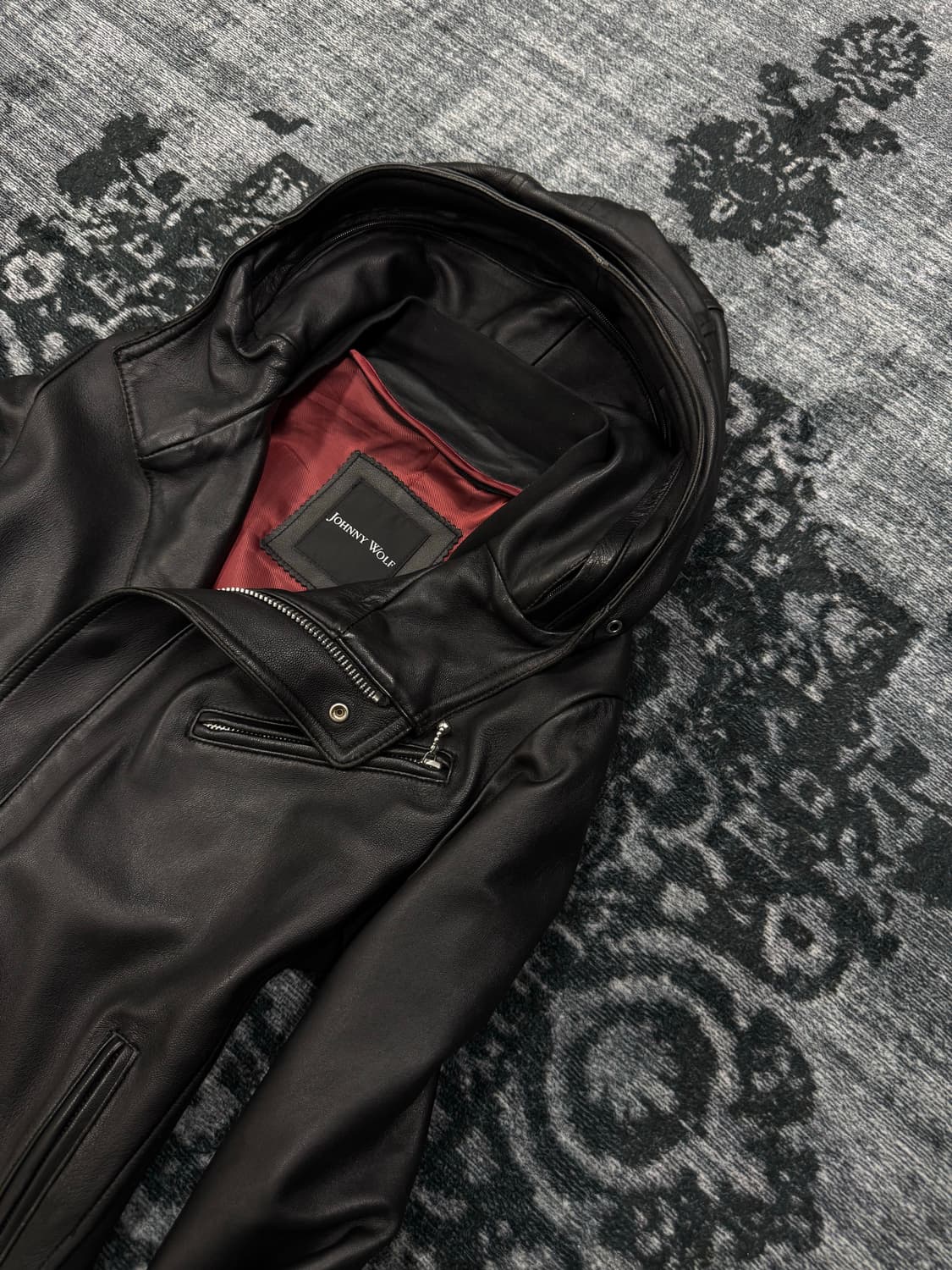 Johnny wolf 00s archive bono hood leathe 상품이미지3