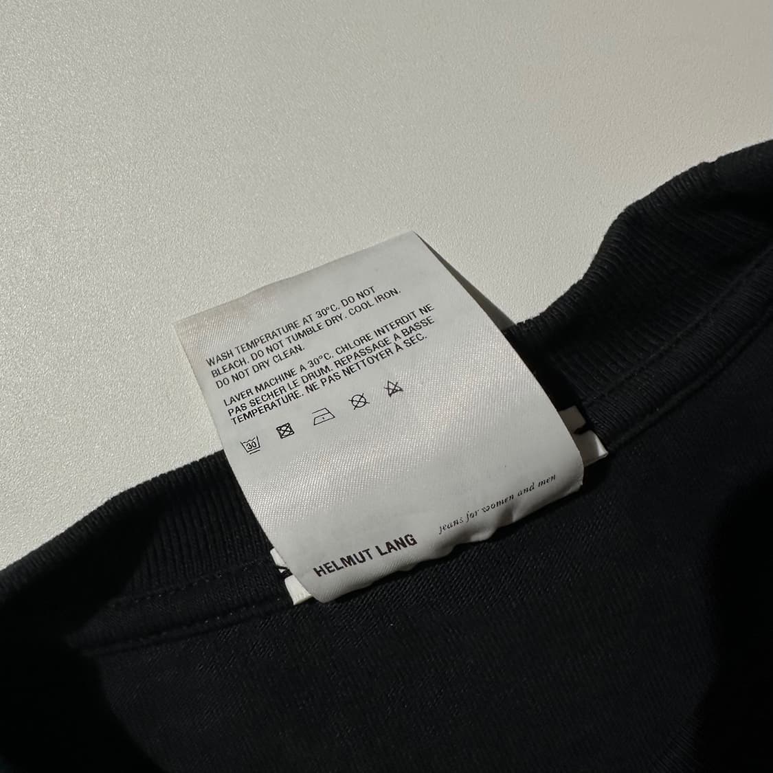 헬무트 랭 로고 반팔 티셔츠 블랙 상품이미지4
