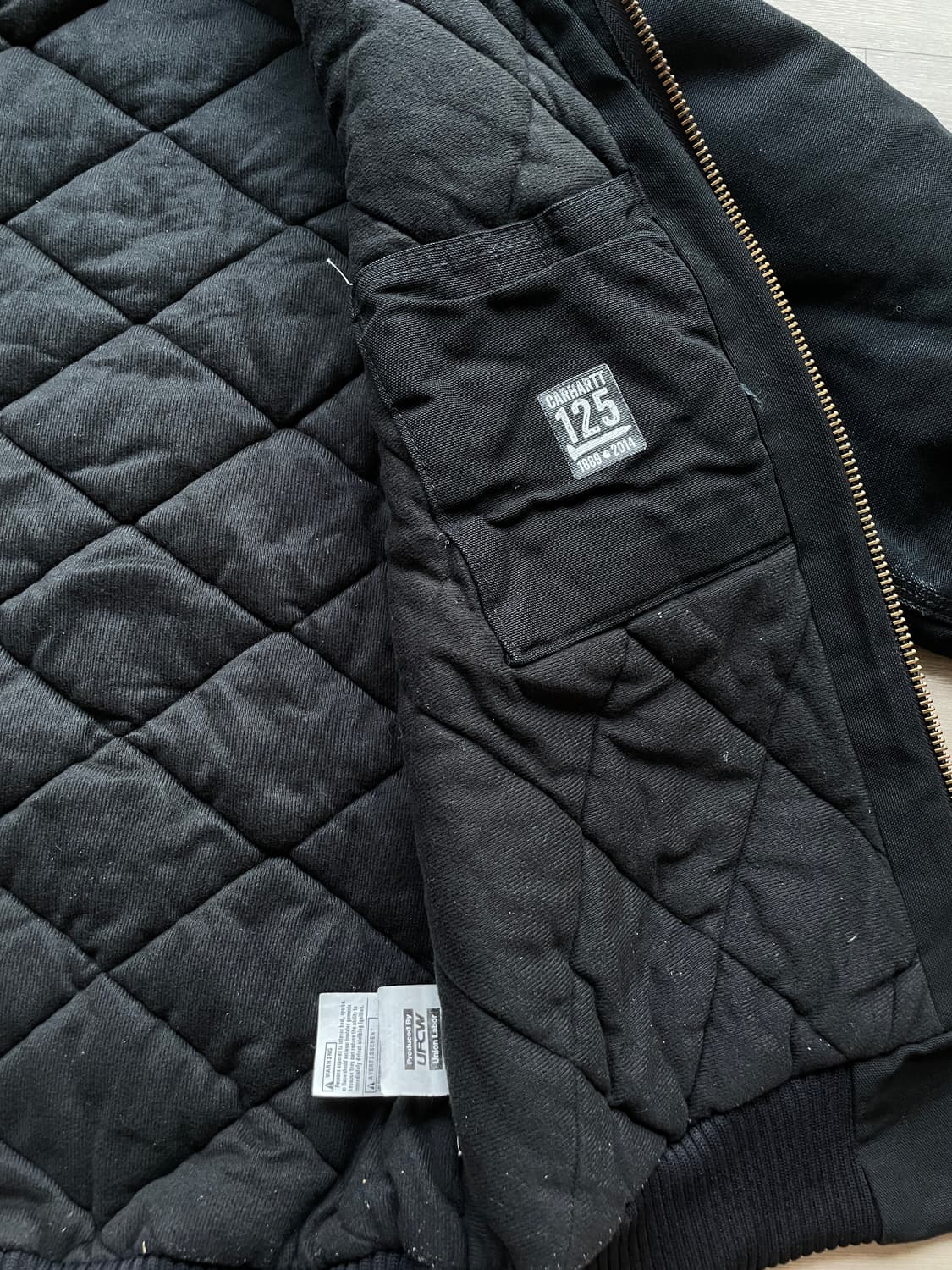 칼하트 J140 BLK 블랙 액티브 자켓 빈티지 상품이미지7