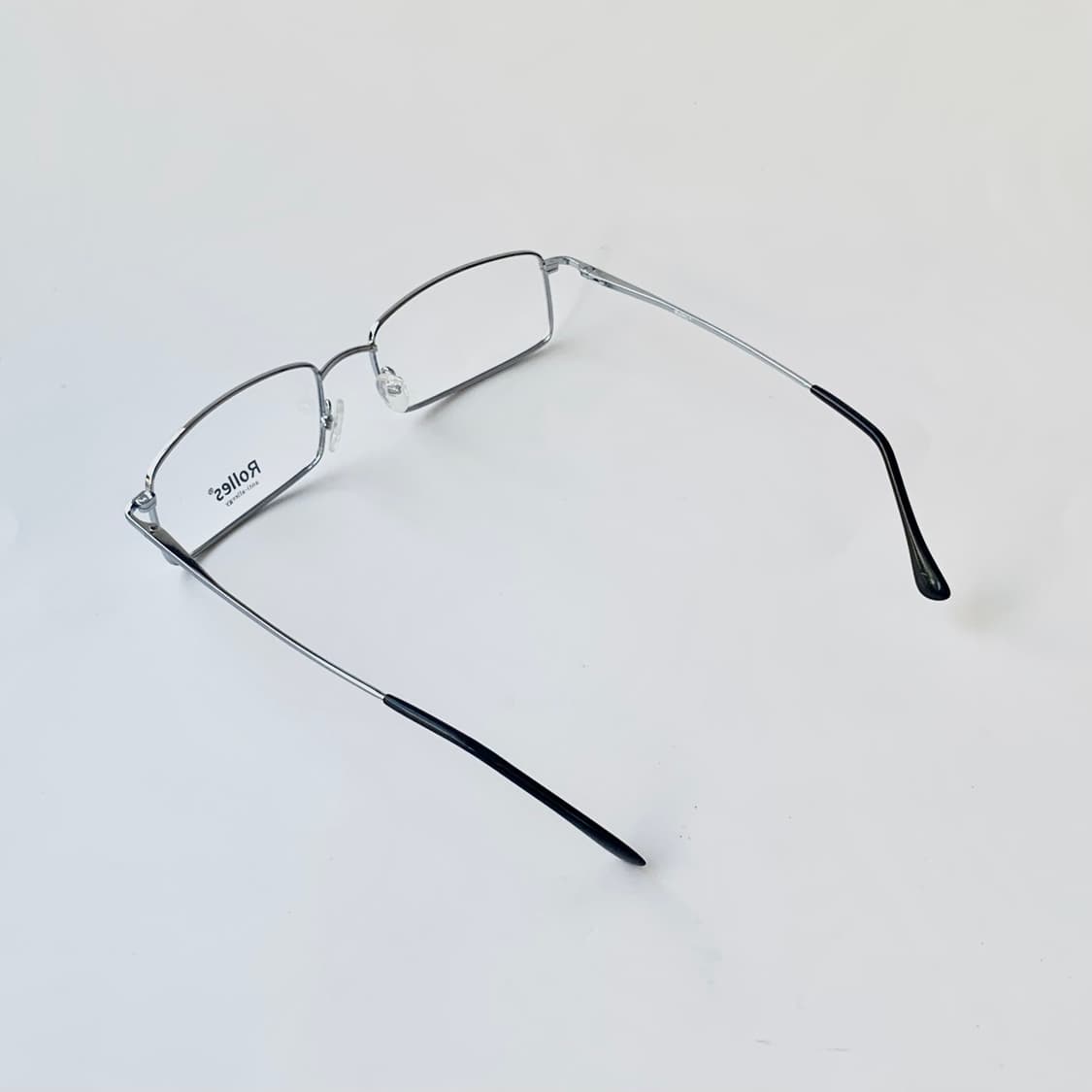 768 데드스탁 픽키안경 빅사이즈 슬림 사각 실버 메탈 빈티지 상품이미지5