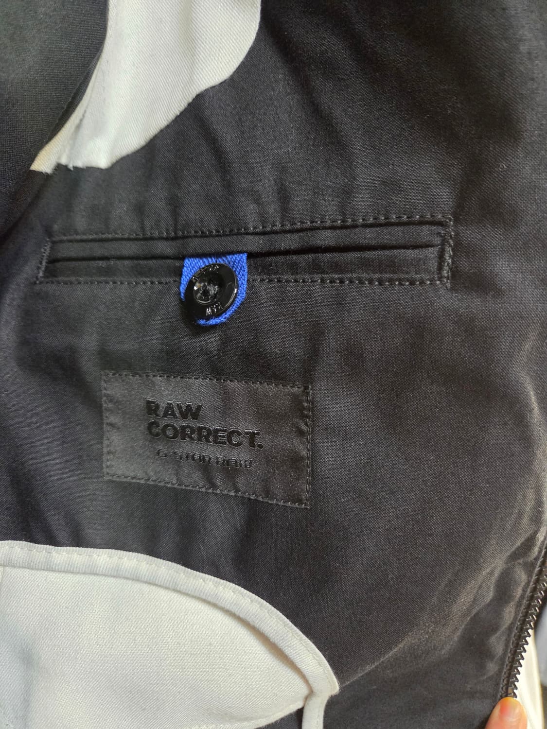 G-STAR 블랙 포켓 봄버 자켓(XS)디피용/택없음 상품이미지5