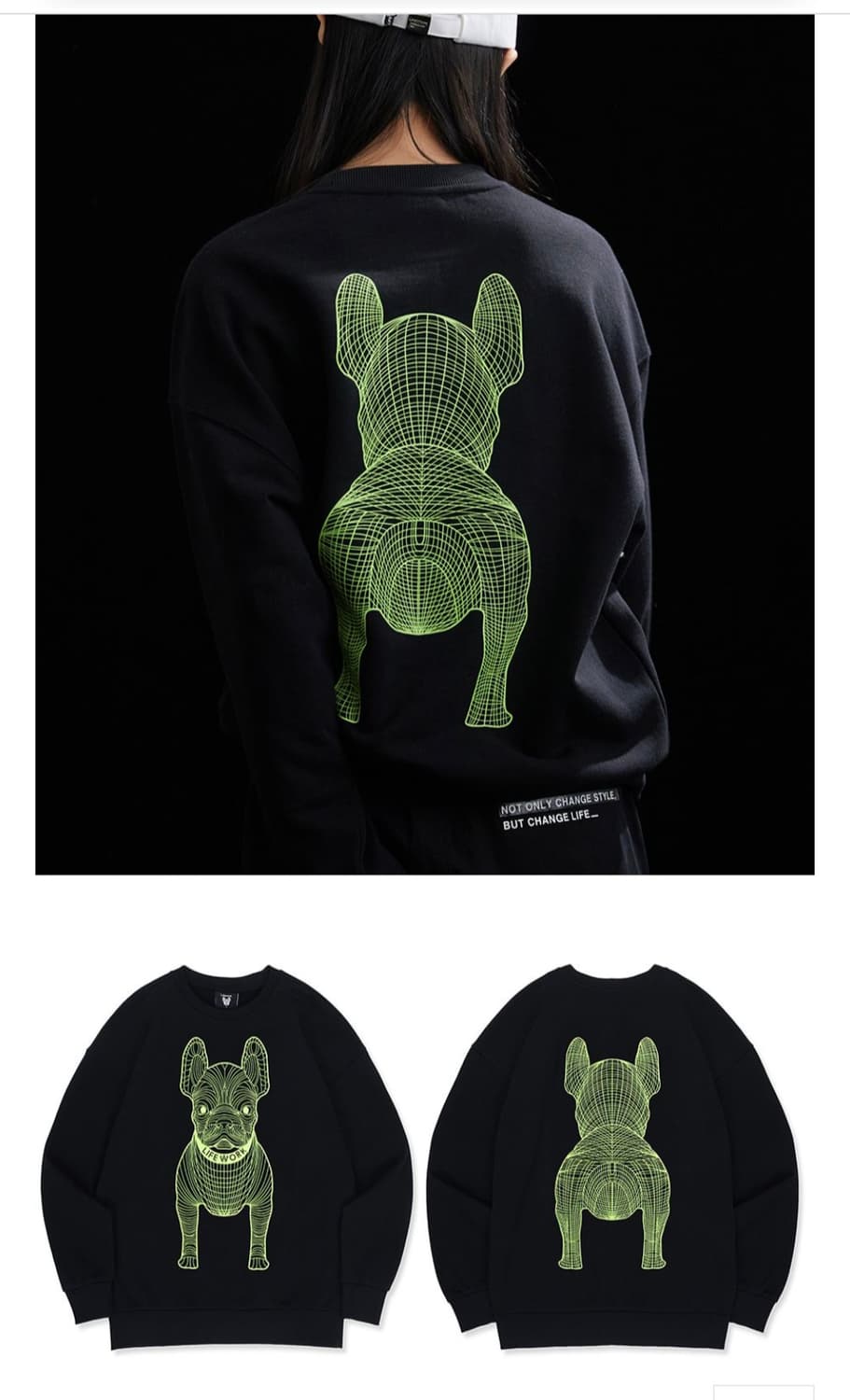 라이프워크 빅로고 맨투맨 상품이미지10