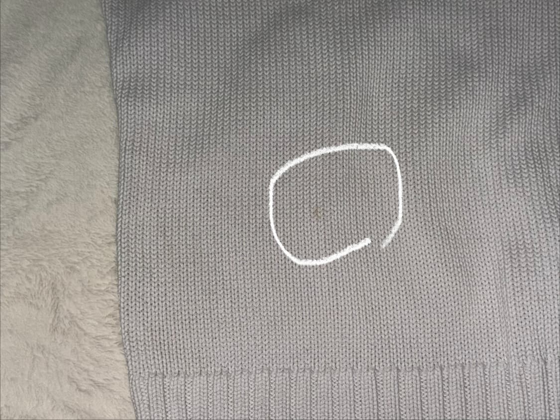 폴로 화이트 빈티지 니트 상품이미지5