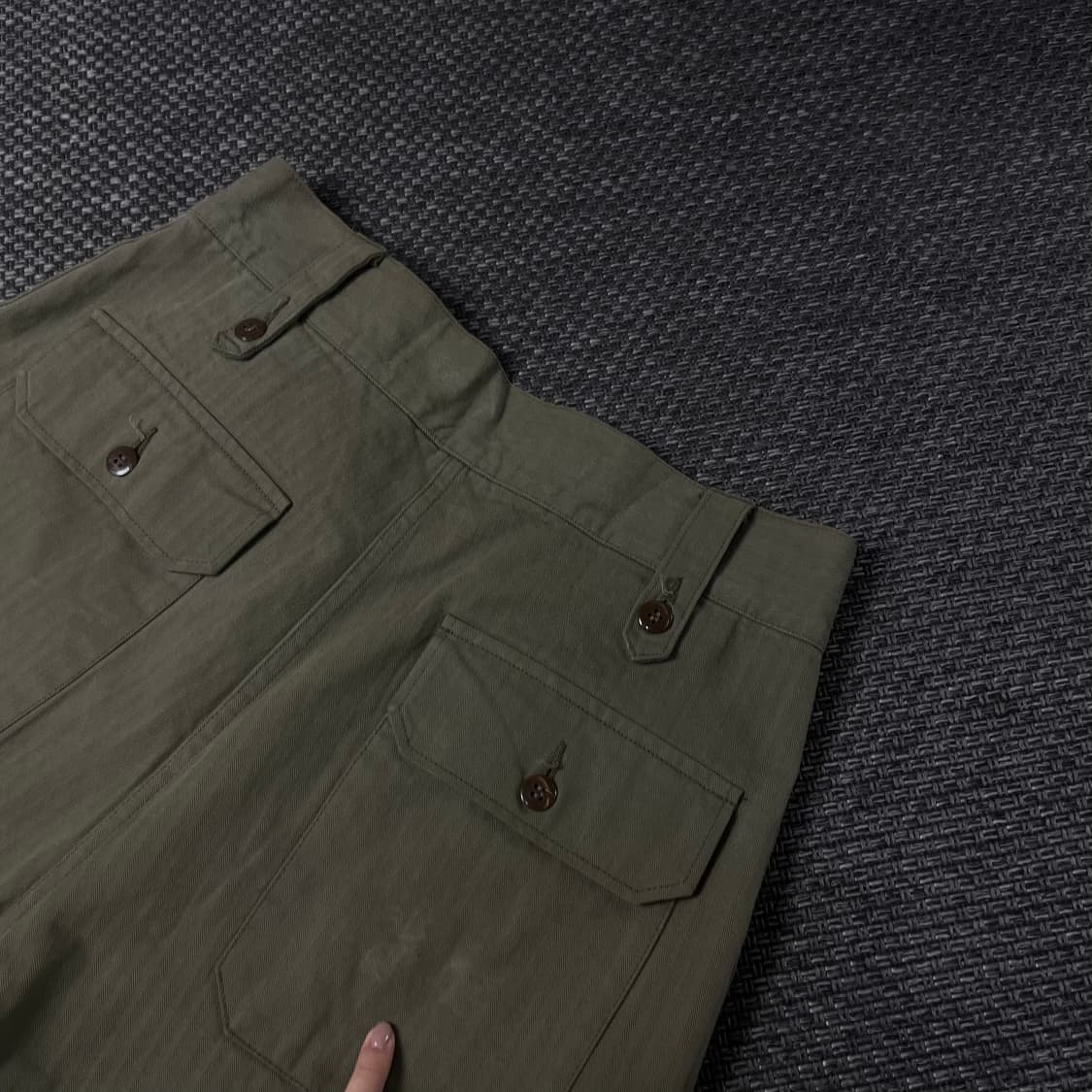 (32) 펜니카 카키 5버튼플라이 아미 밀리터리 팬츠 상품이미지9
